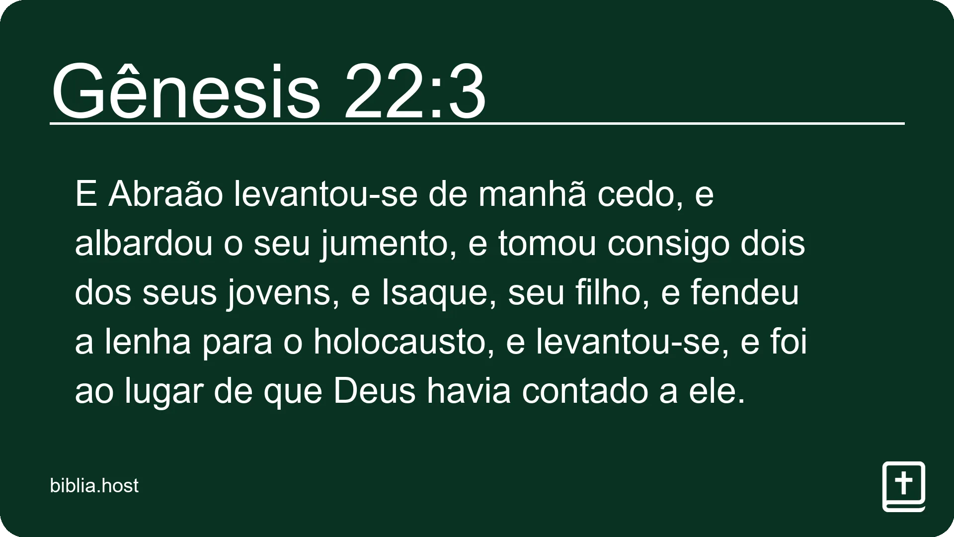 Gênesis 22:3