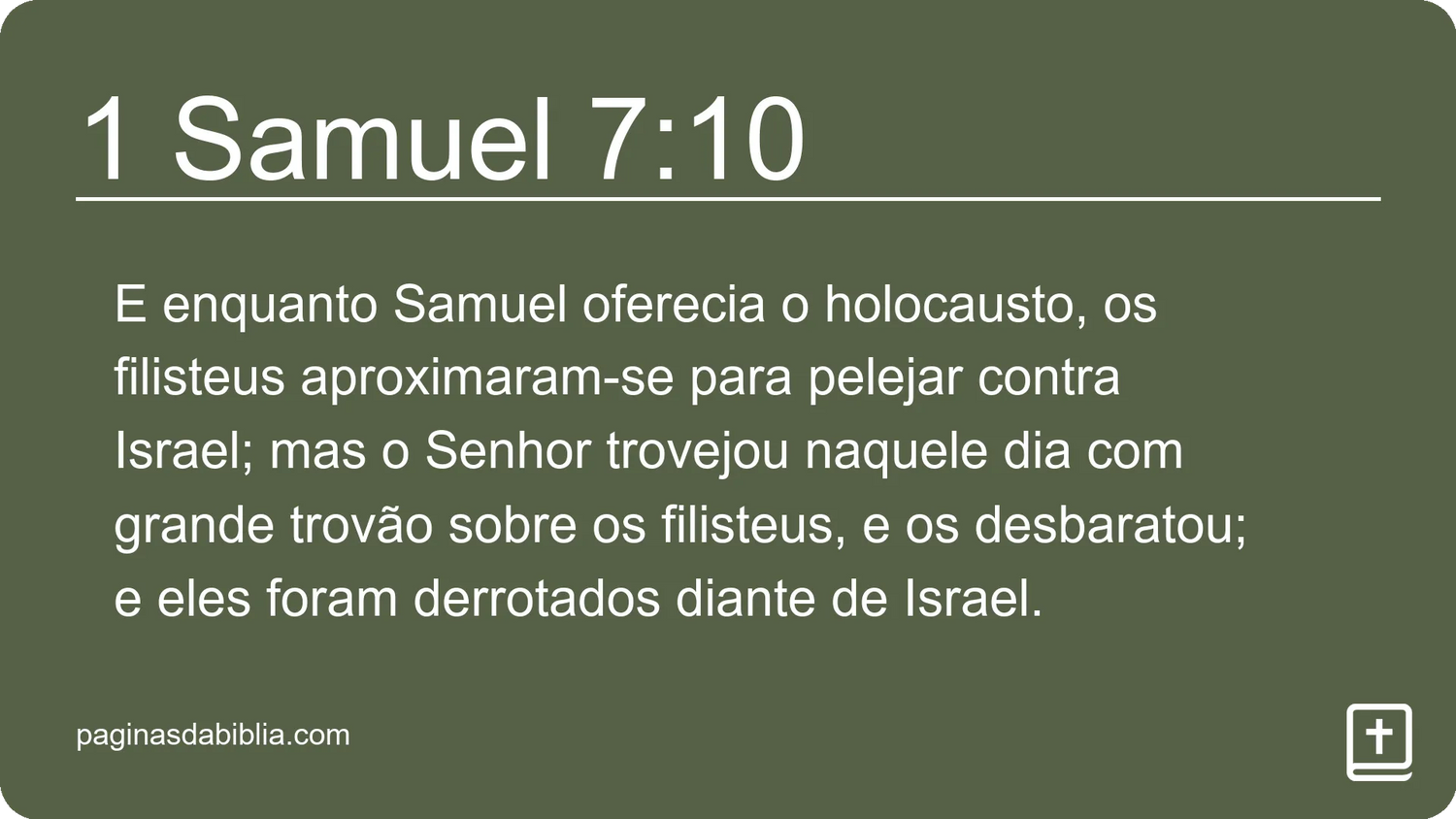 1 Samuel 7:10