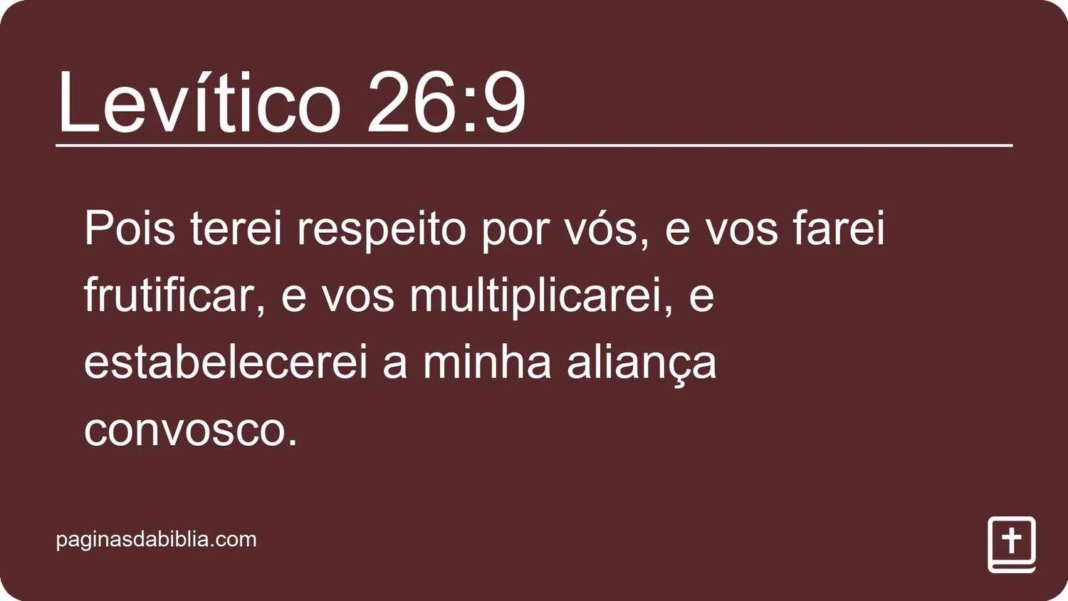 Levítico 26:9