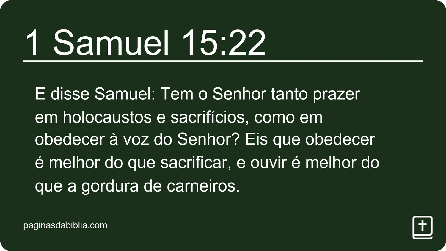 1 Samuel 15:22