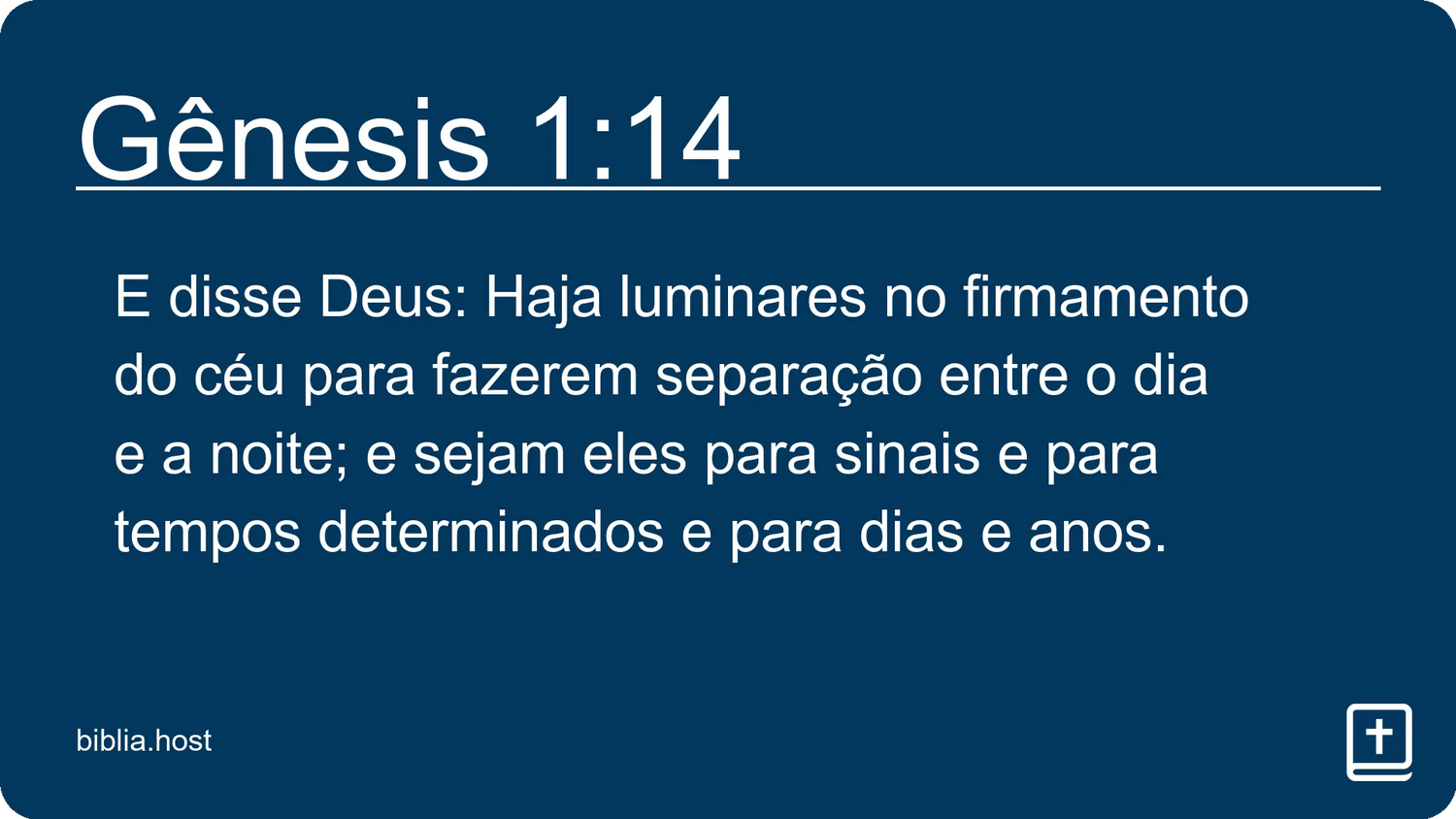 Gênesis 1:14