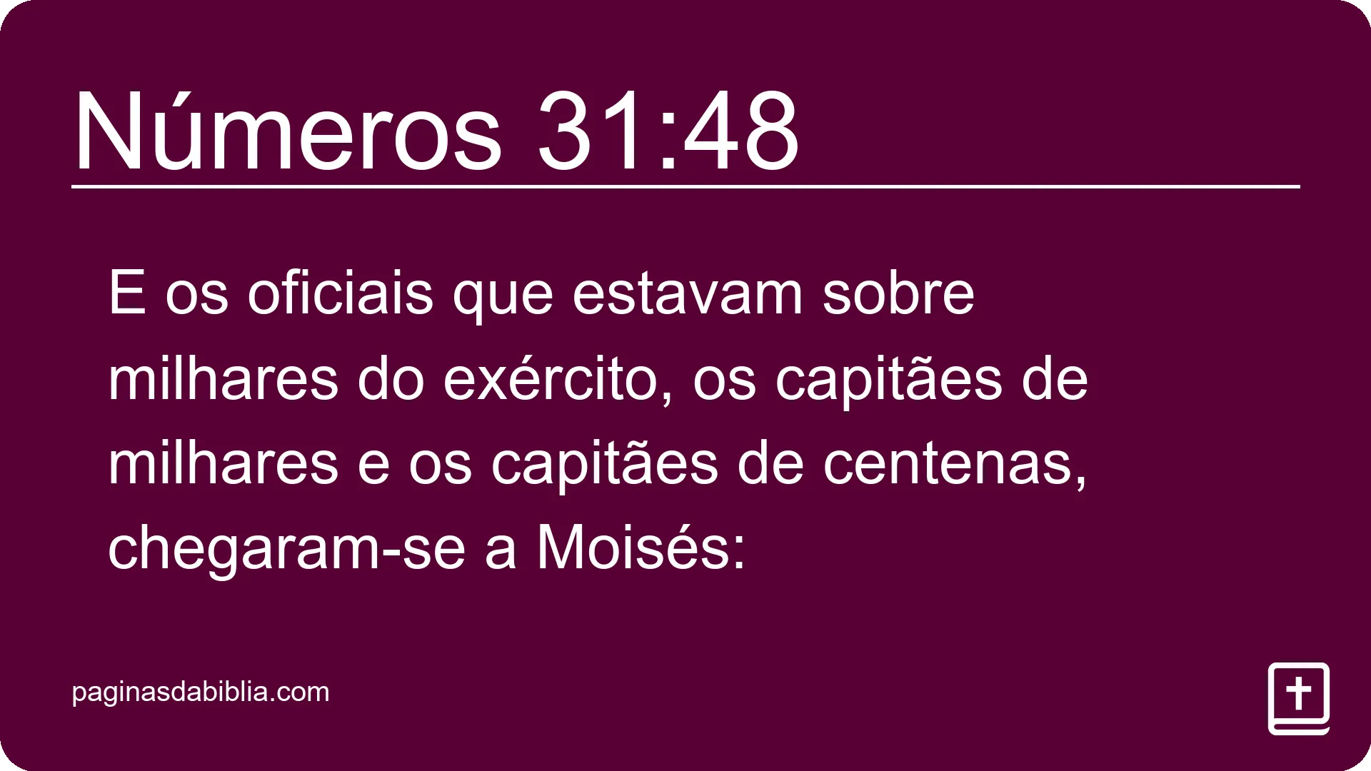 Números 31:48