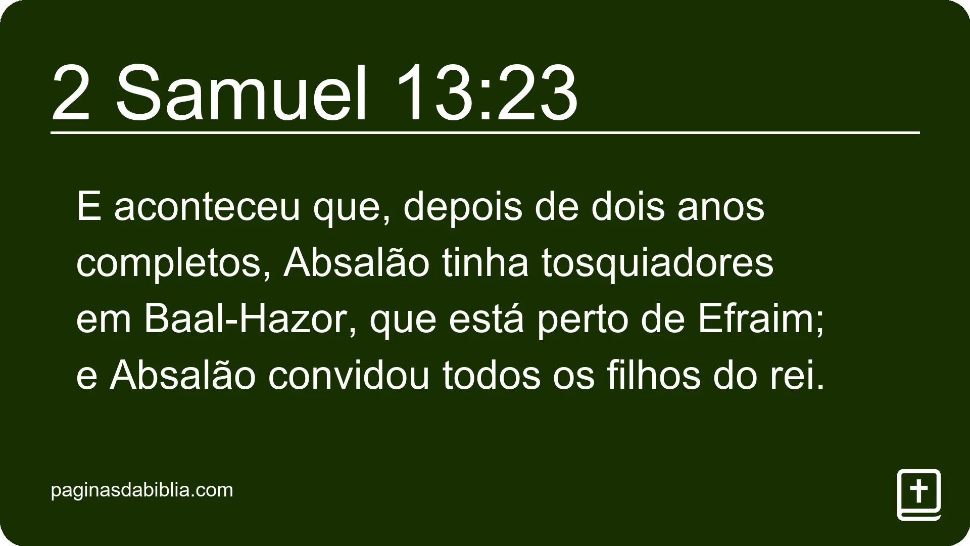 2 Samuel 13:23