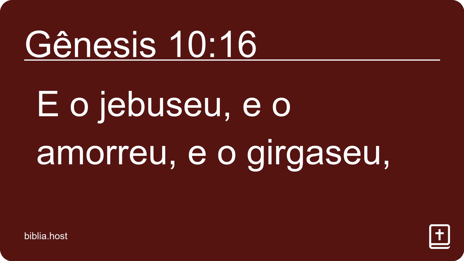 Gênesis 10:16