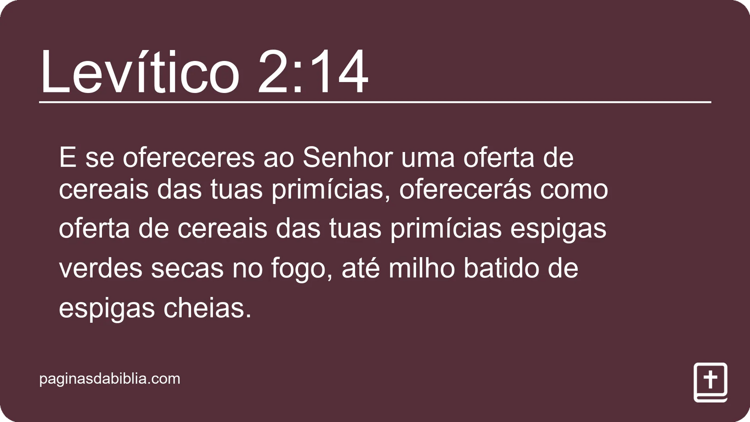 Levítico 2:14