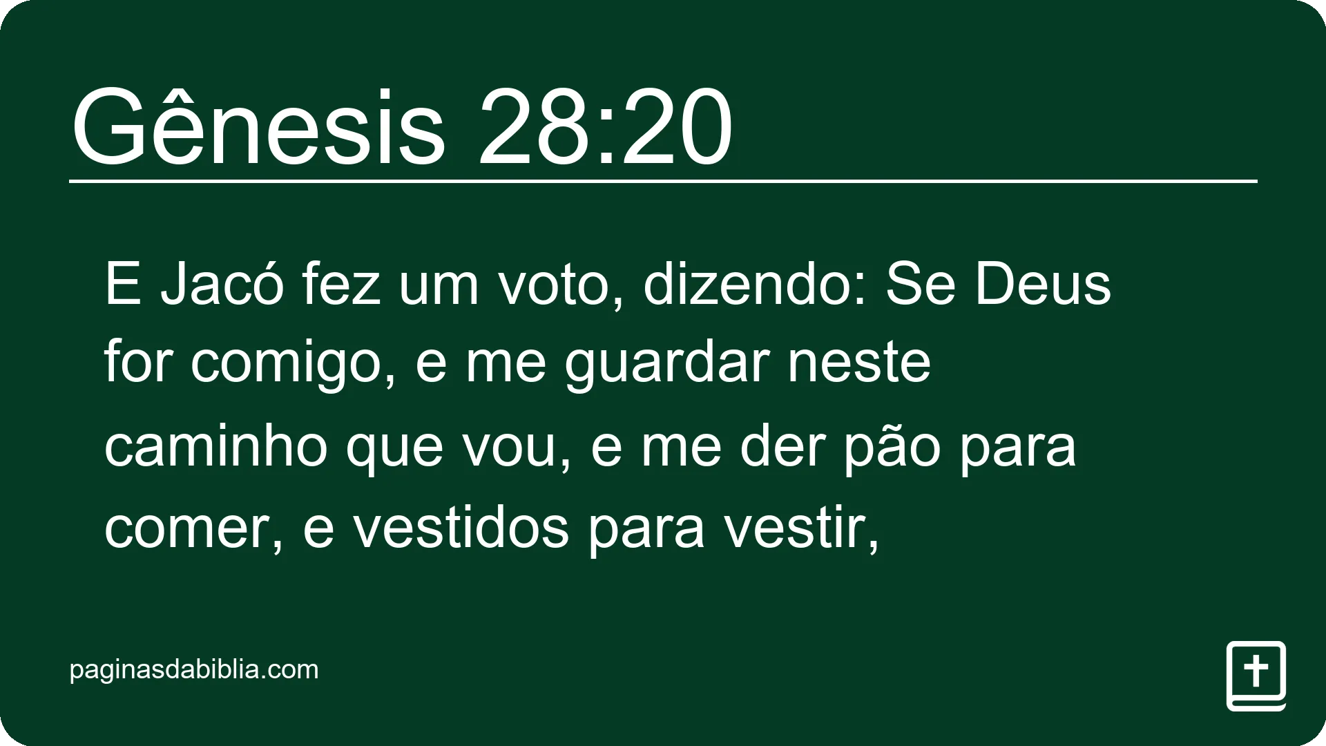 Gênesis 28:20