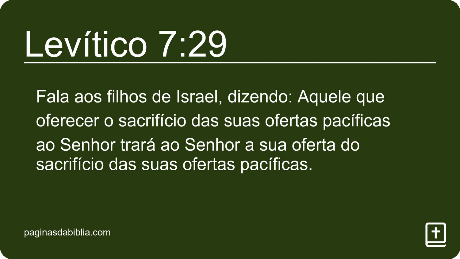 Levítico 7:29