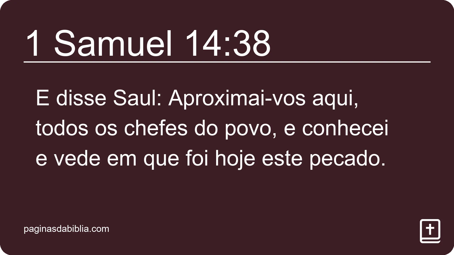 1 Samuel 14:38