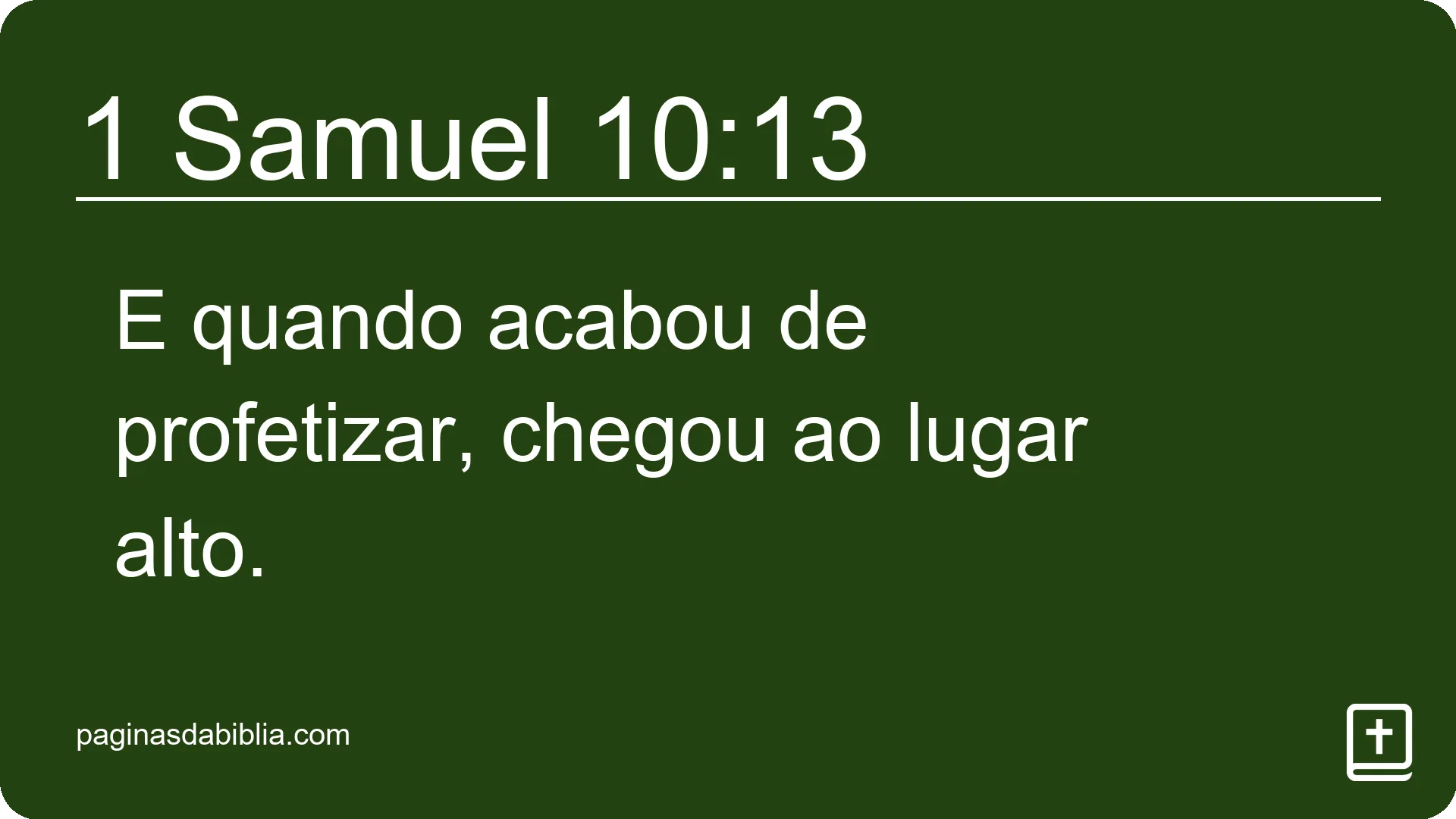 1 Samuel 10:13