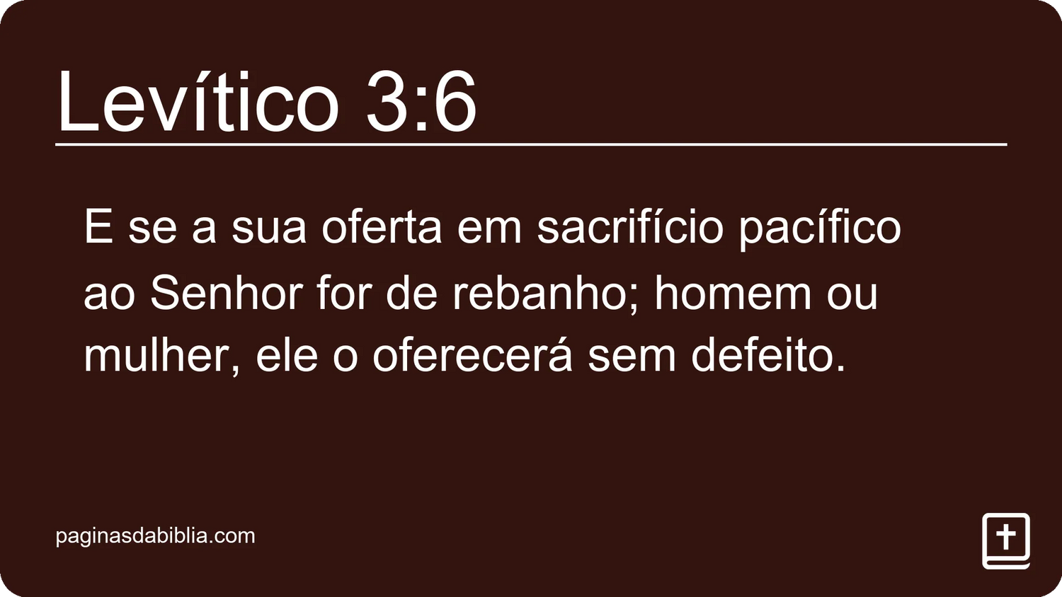 Levítico 3:6