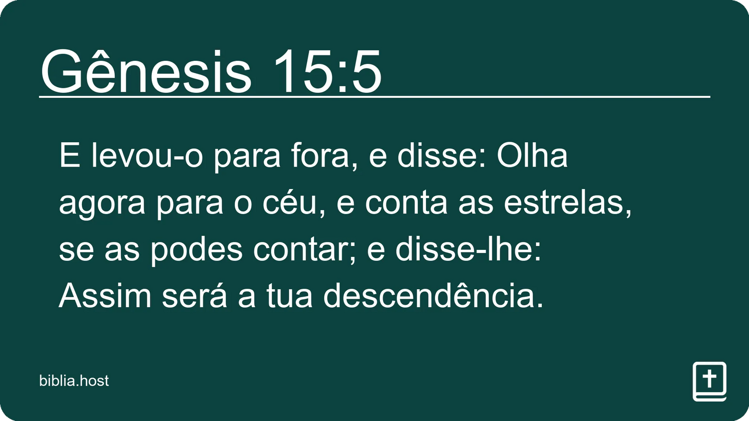 Gênesis 15:5