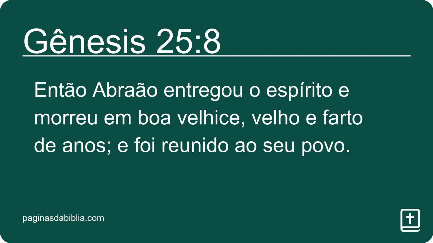 Gênesis 25:8