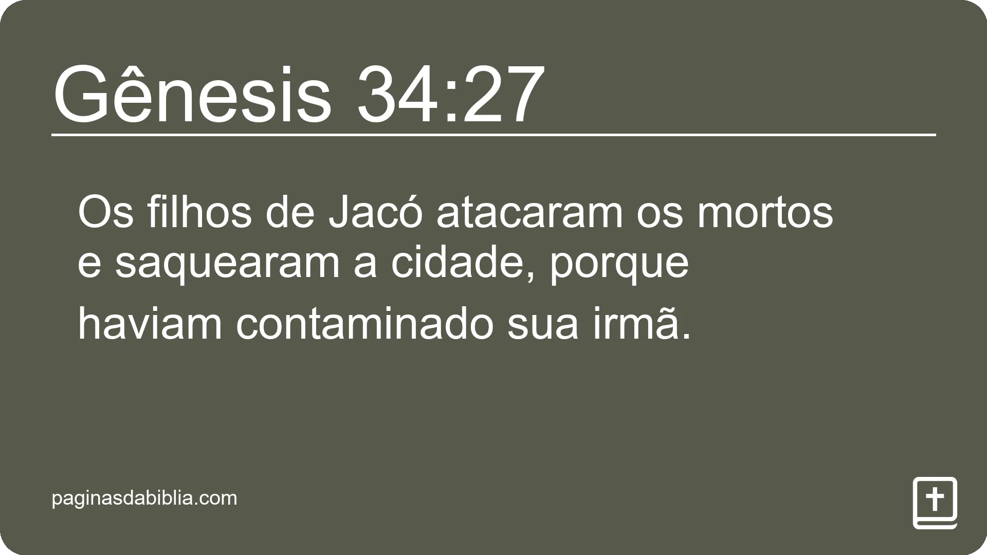 Gênesis 34:27