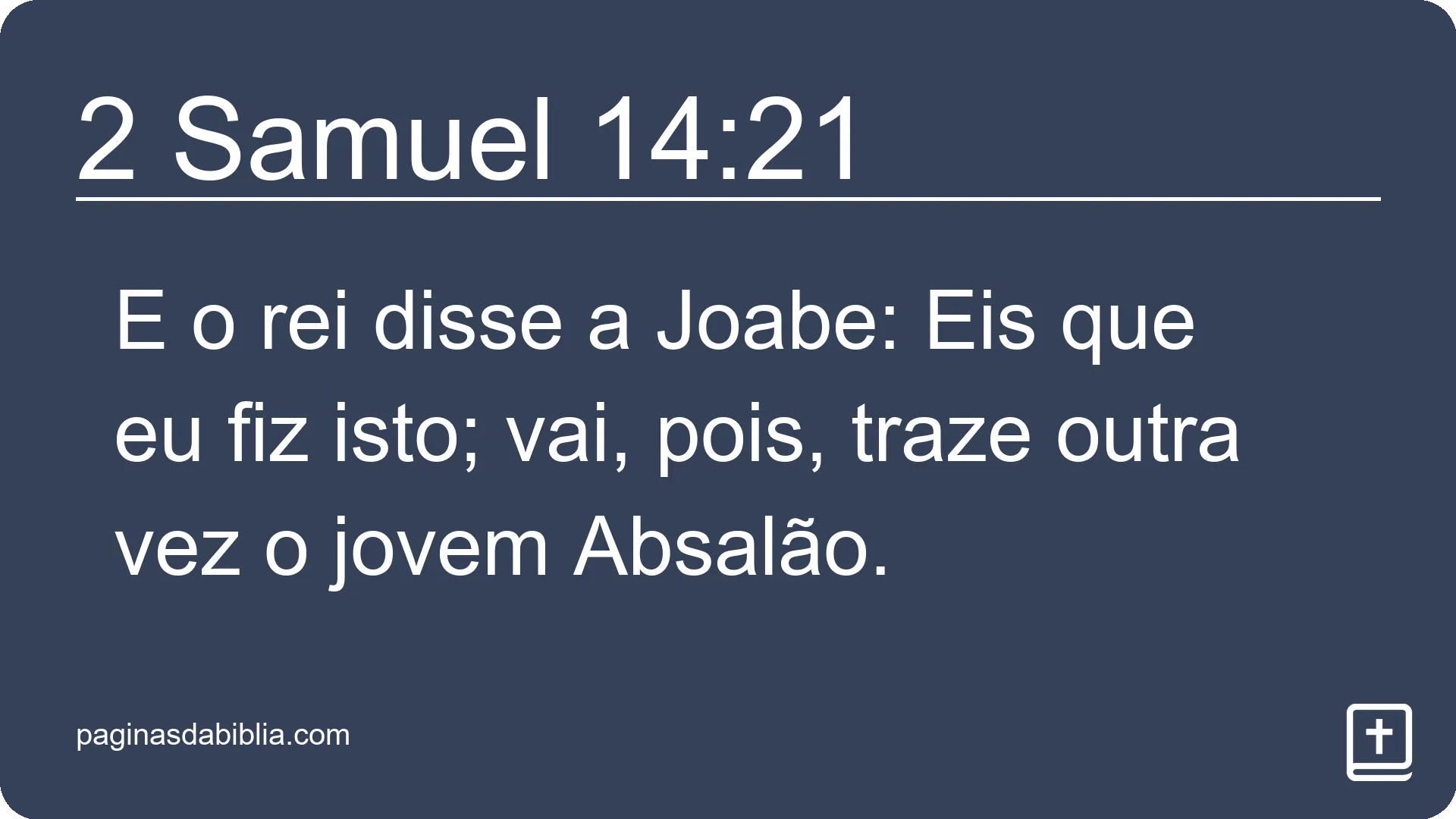 2 Samuel 14:21