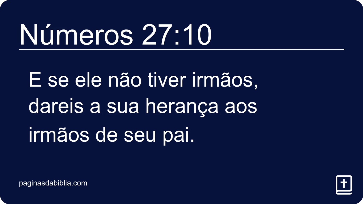 Números 27:10