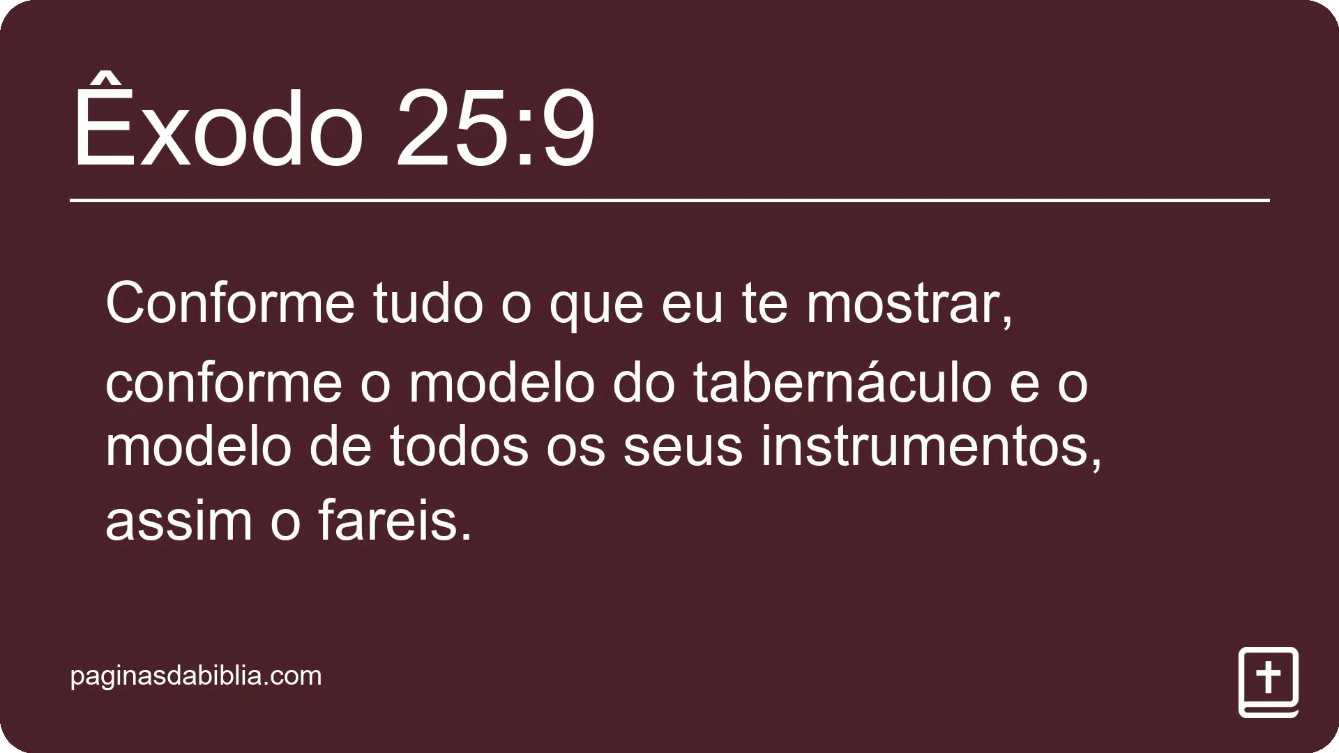 Êxodo 25:9