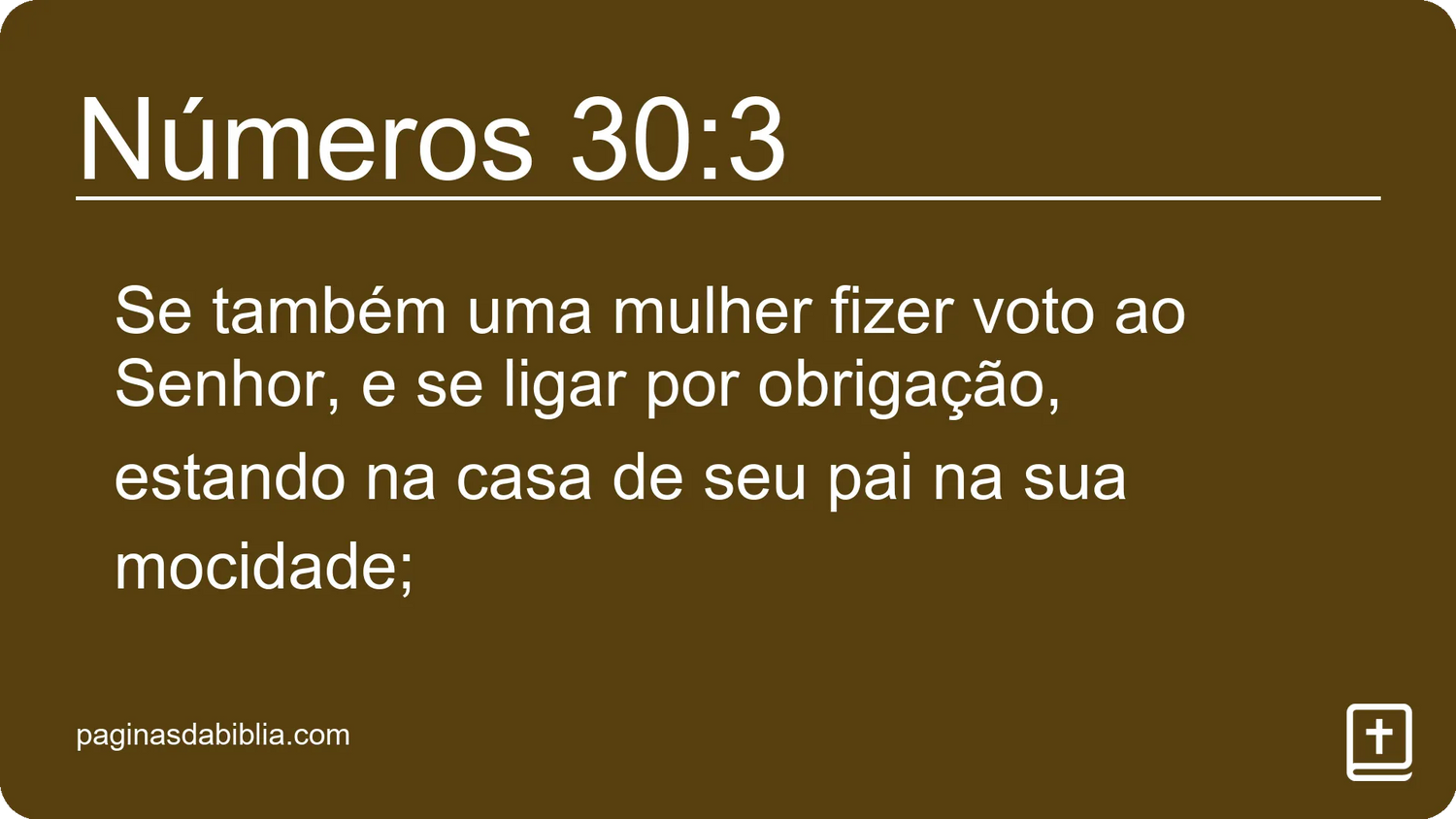 Números 30:3