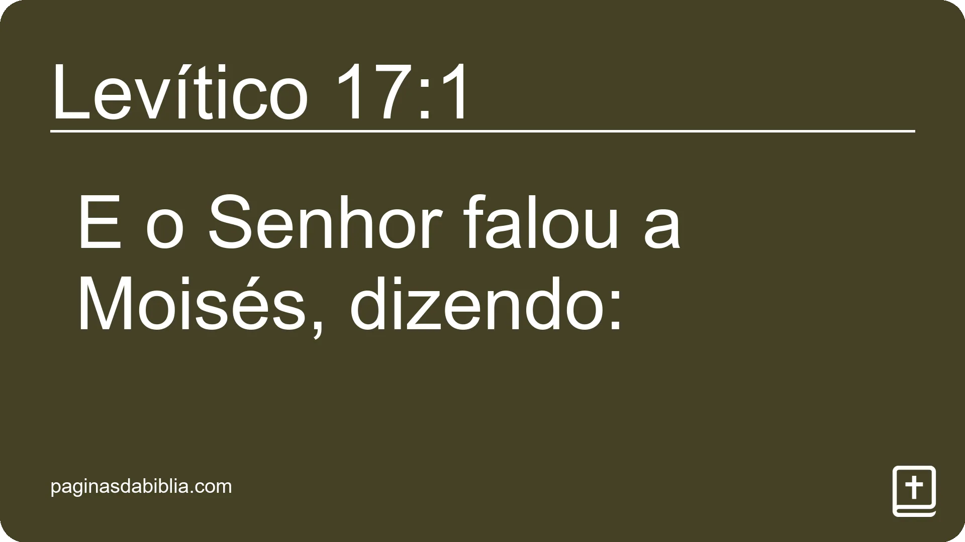 Levítico 17:1