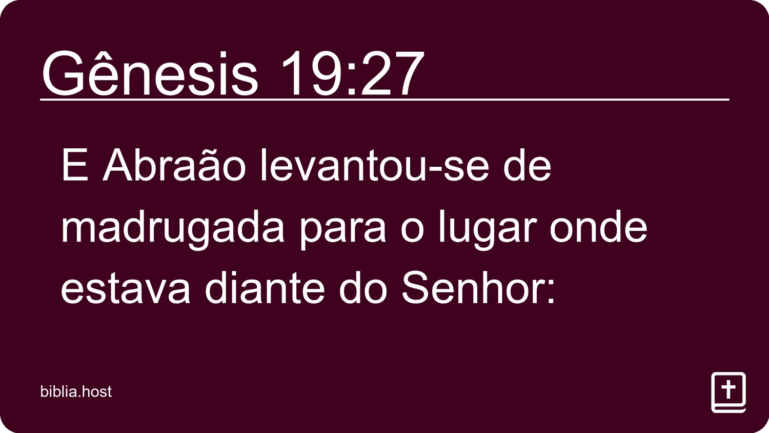 Gênesis 19:27