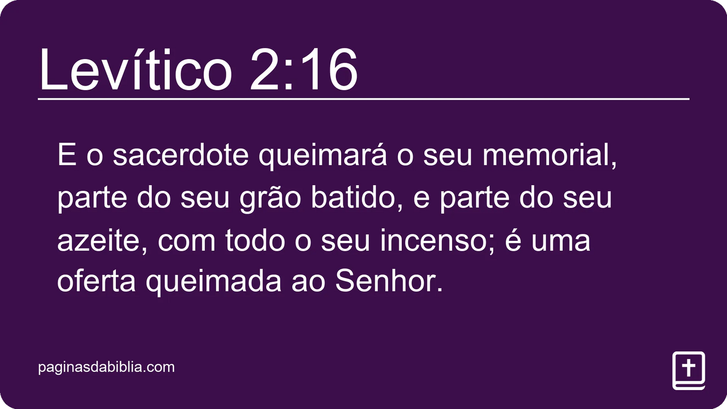 Levítico 2:16