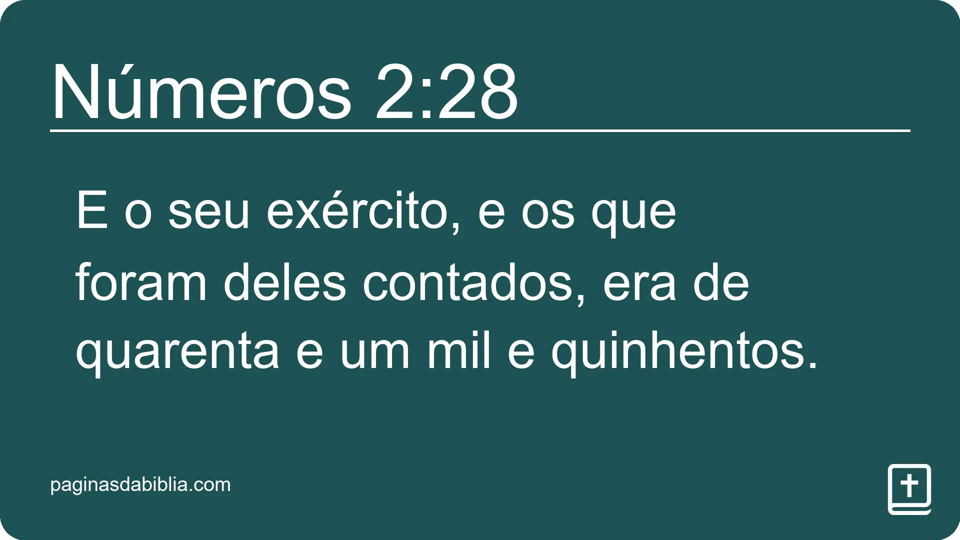 Números 2:28