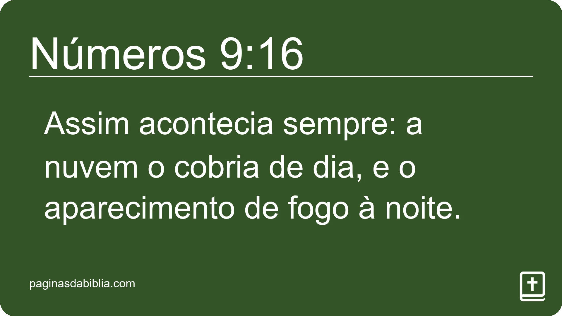 Números 9:16