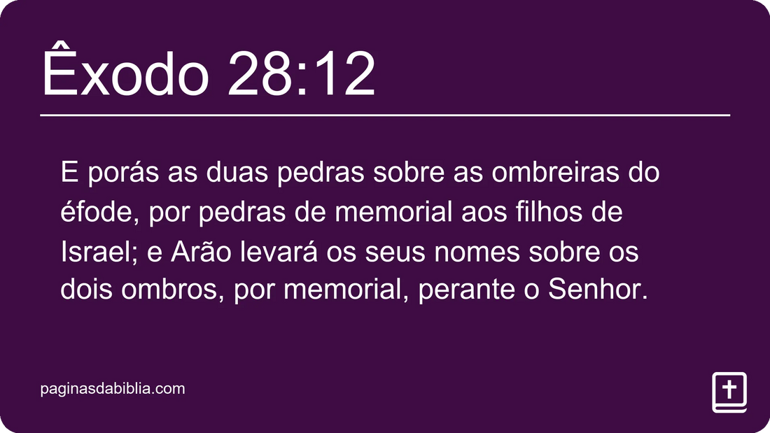 Êxodo 28:12