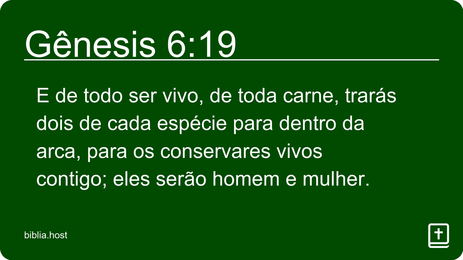 Gênesis 6:19