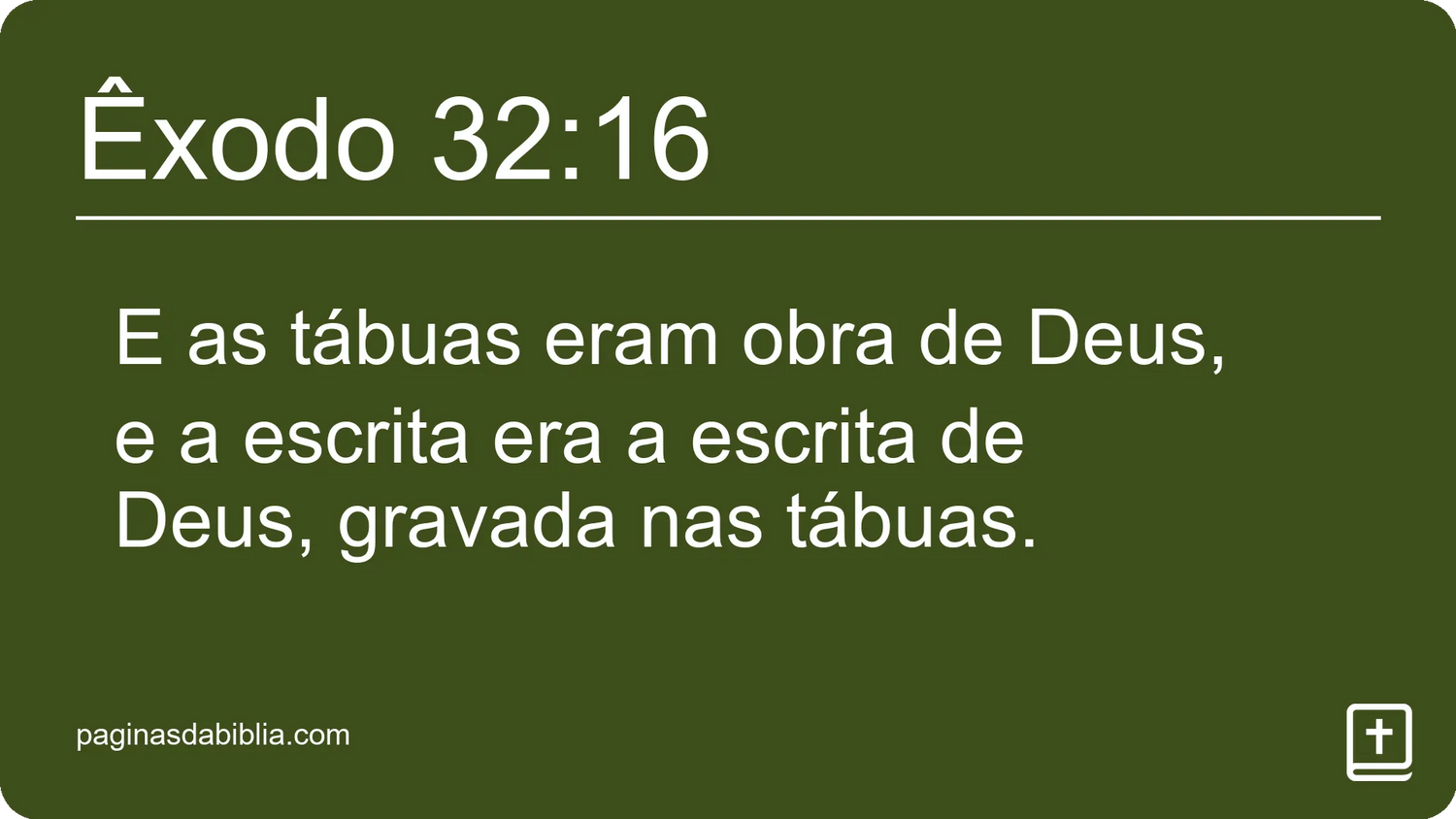 Êxodo 32:16