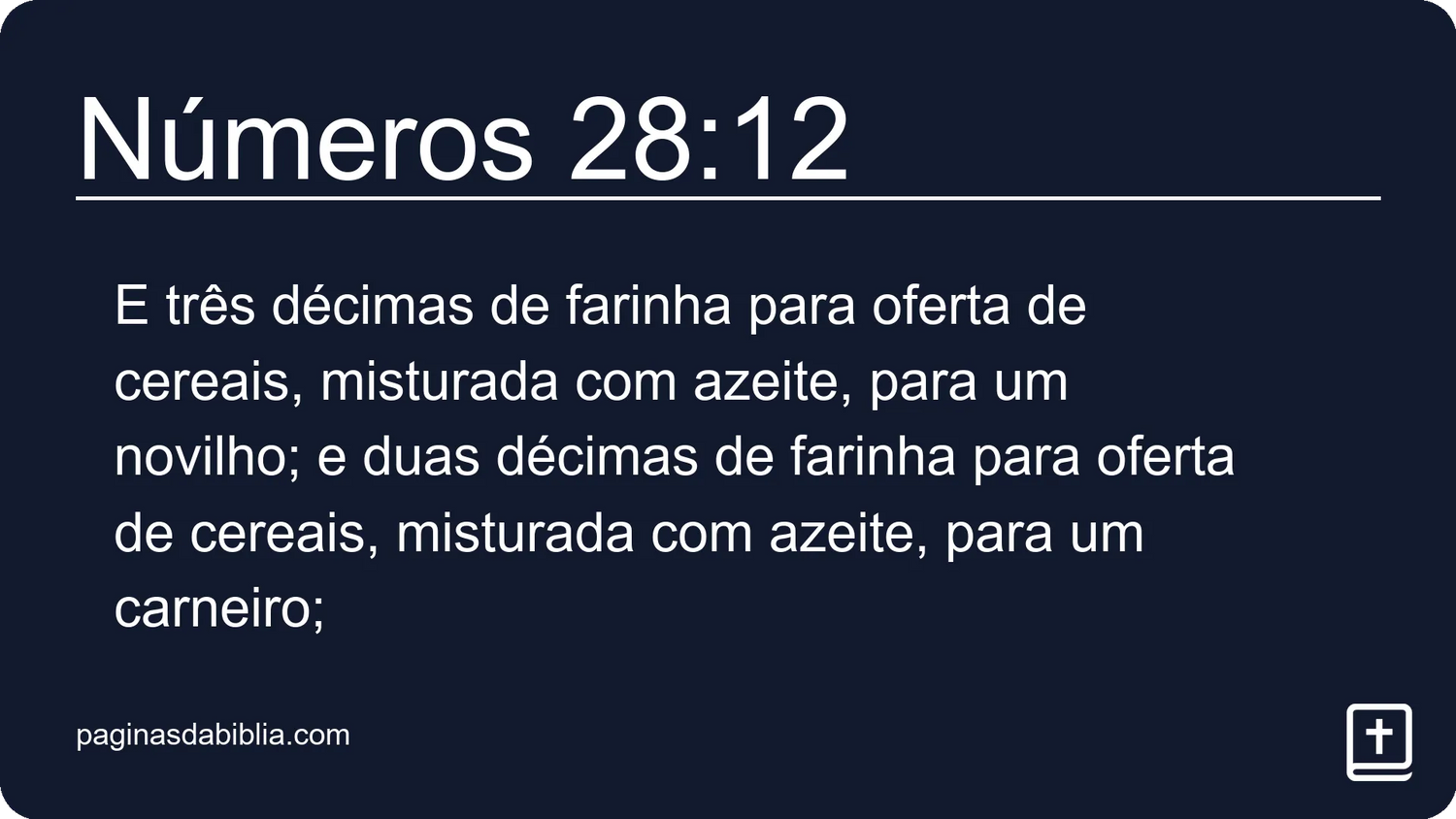 Números 28:12