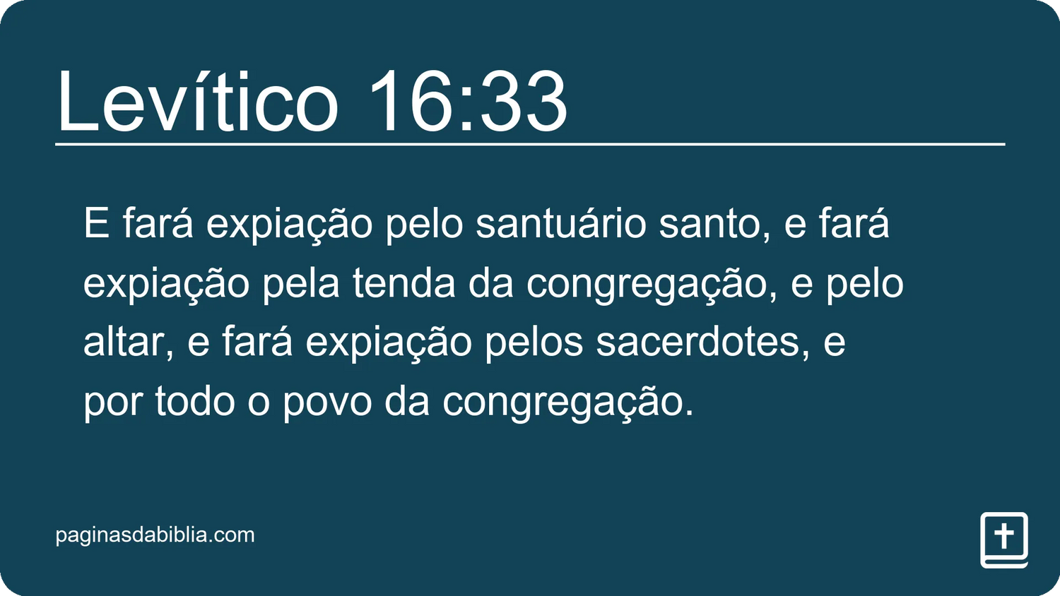 Levítico 16:33