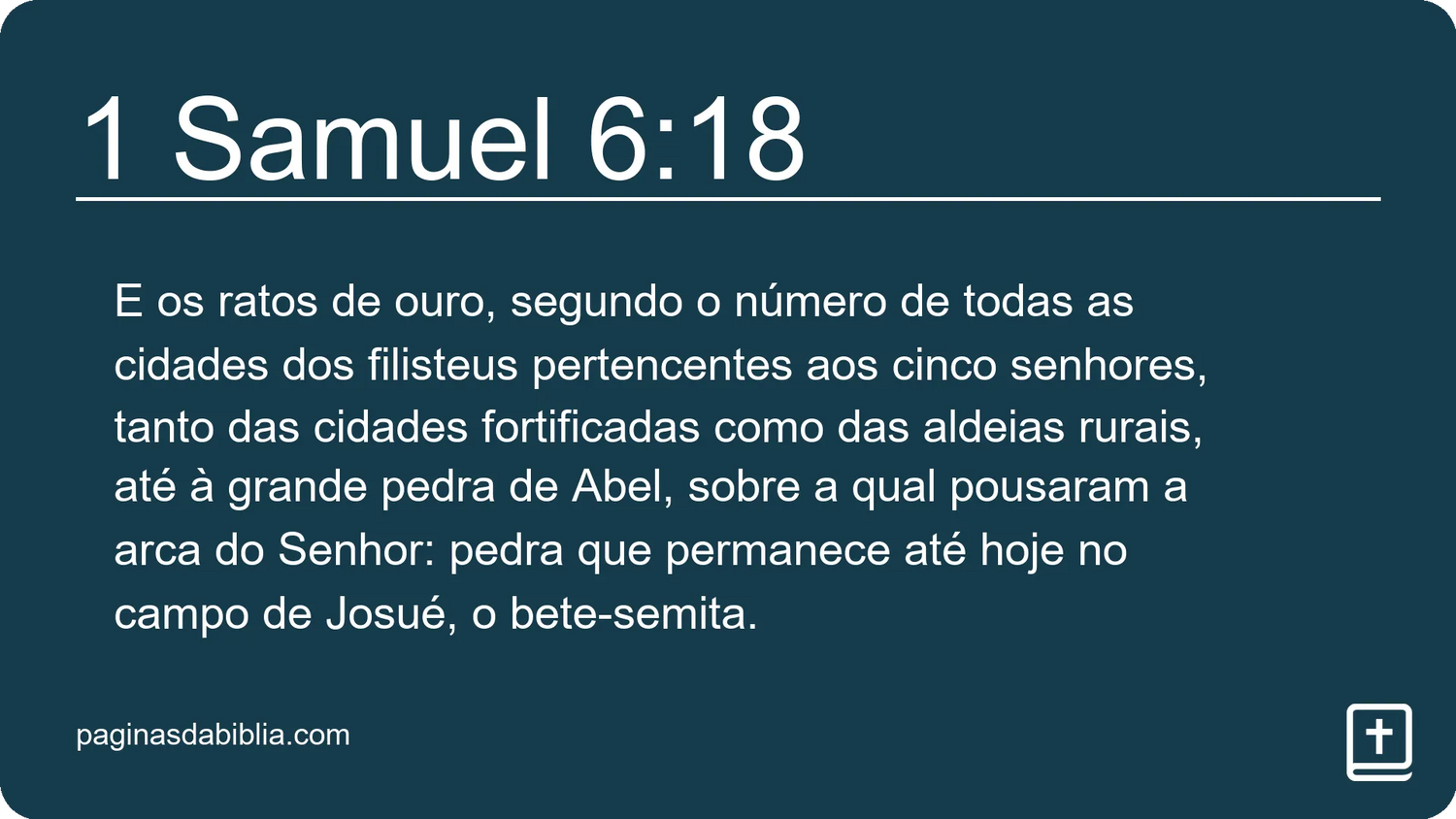 1 Samuel 6:18