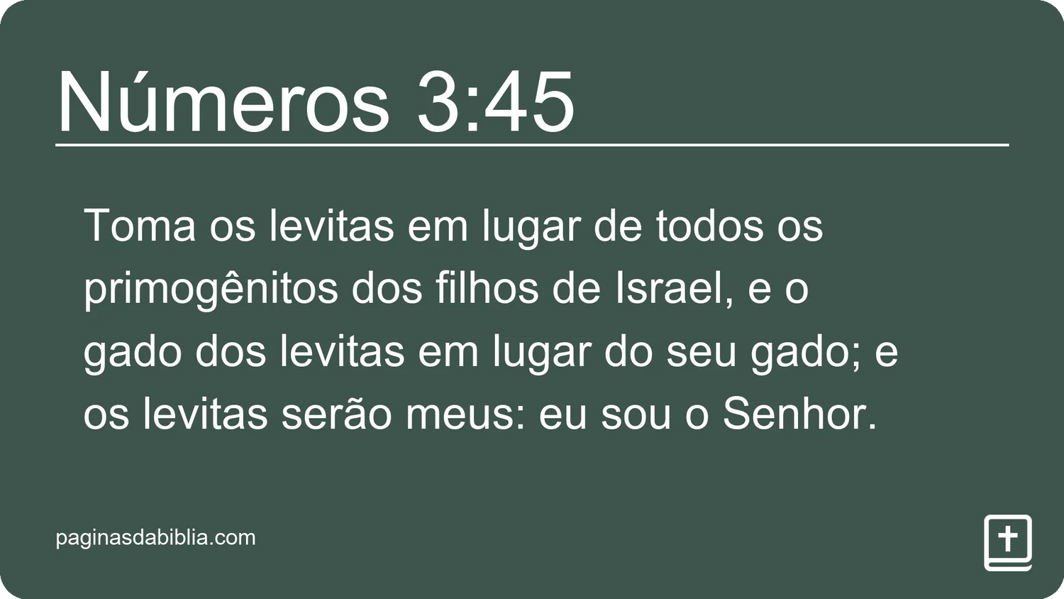 Números 3:45