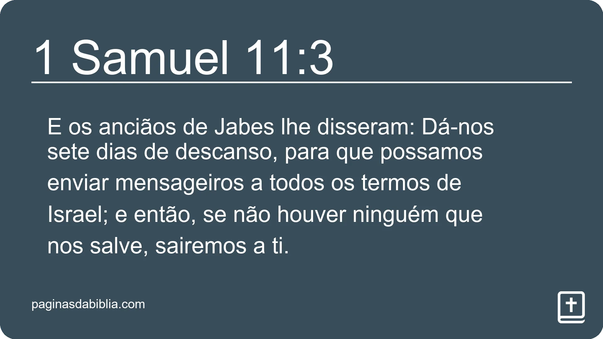 1 Samuel 11:3