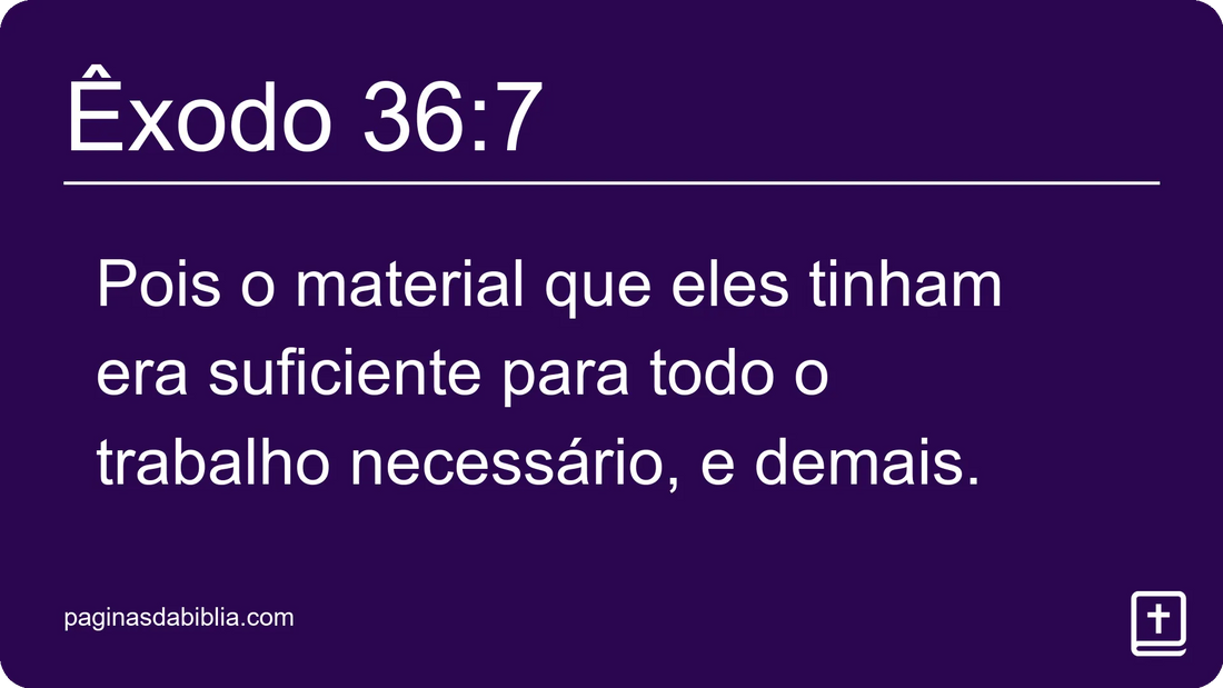 Êxodo 36:7