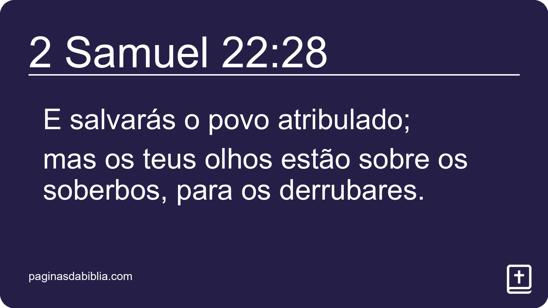 2 Samuel 22:28