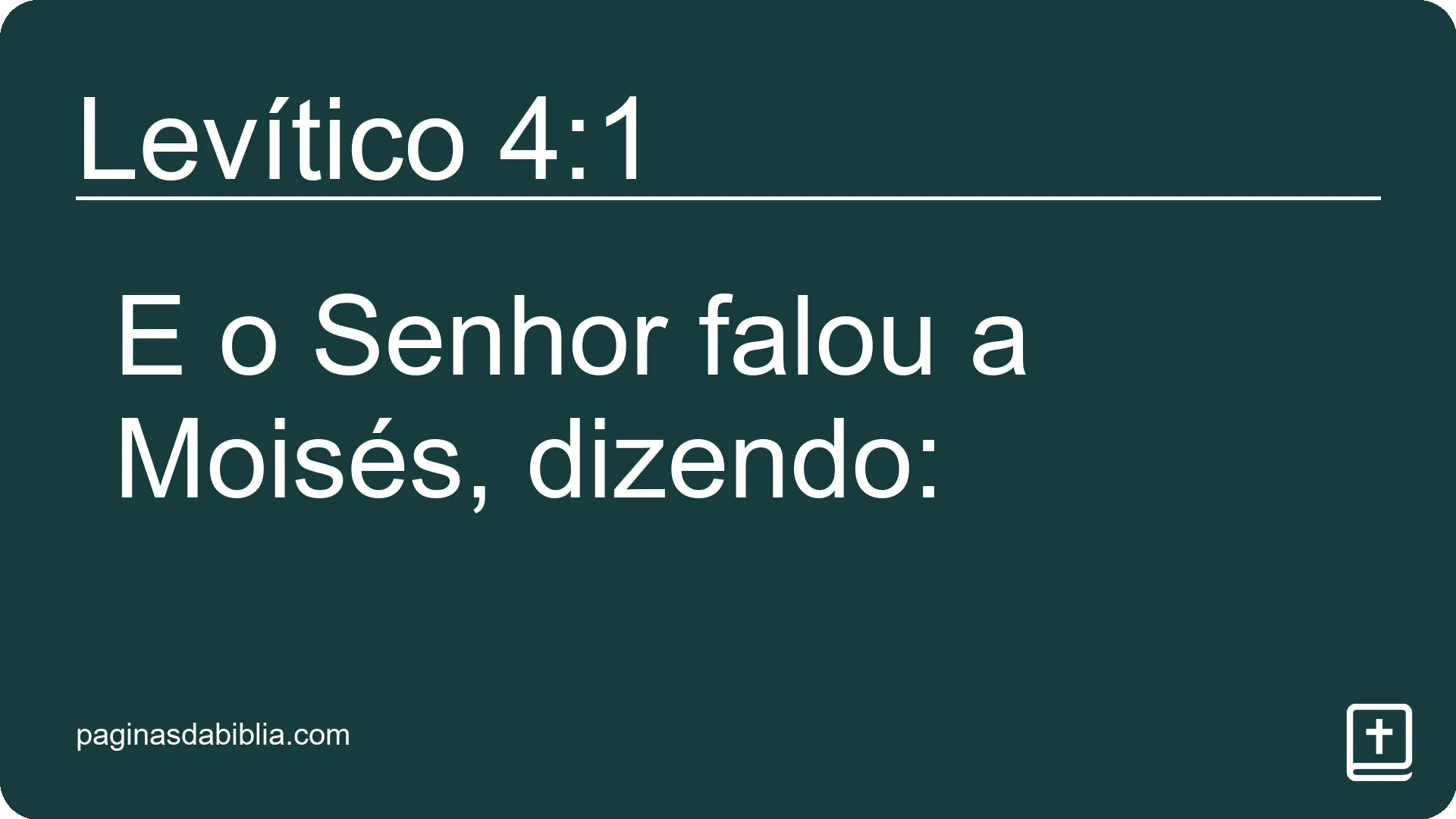 Levítico 4:1