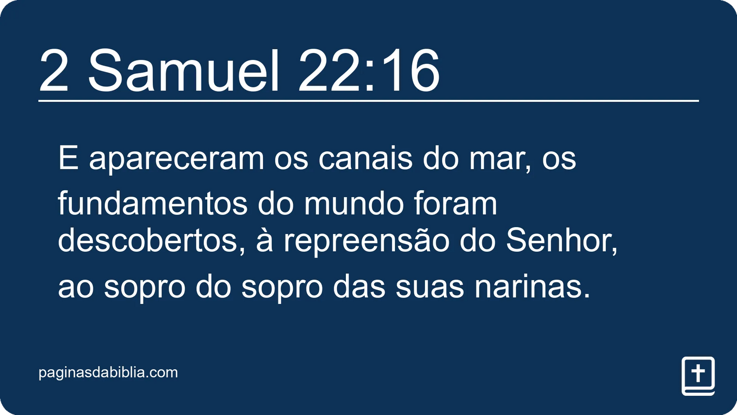 2 Samuel 22:16