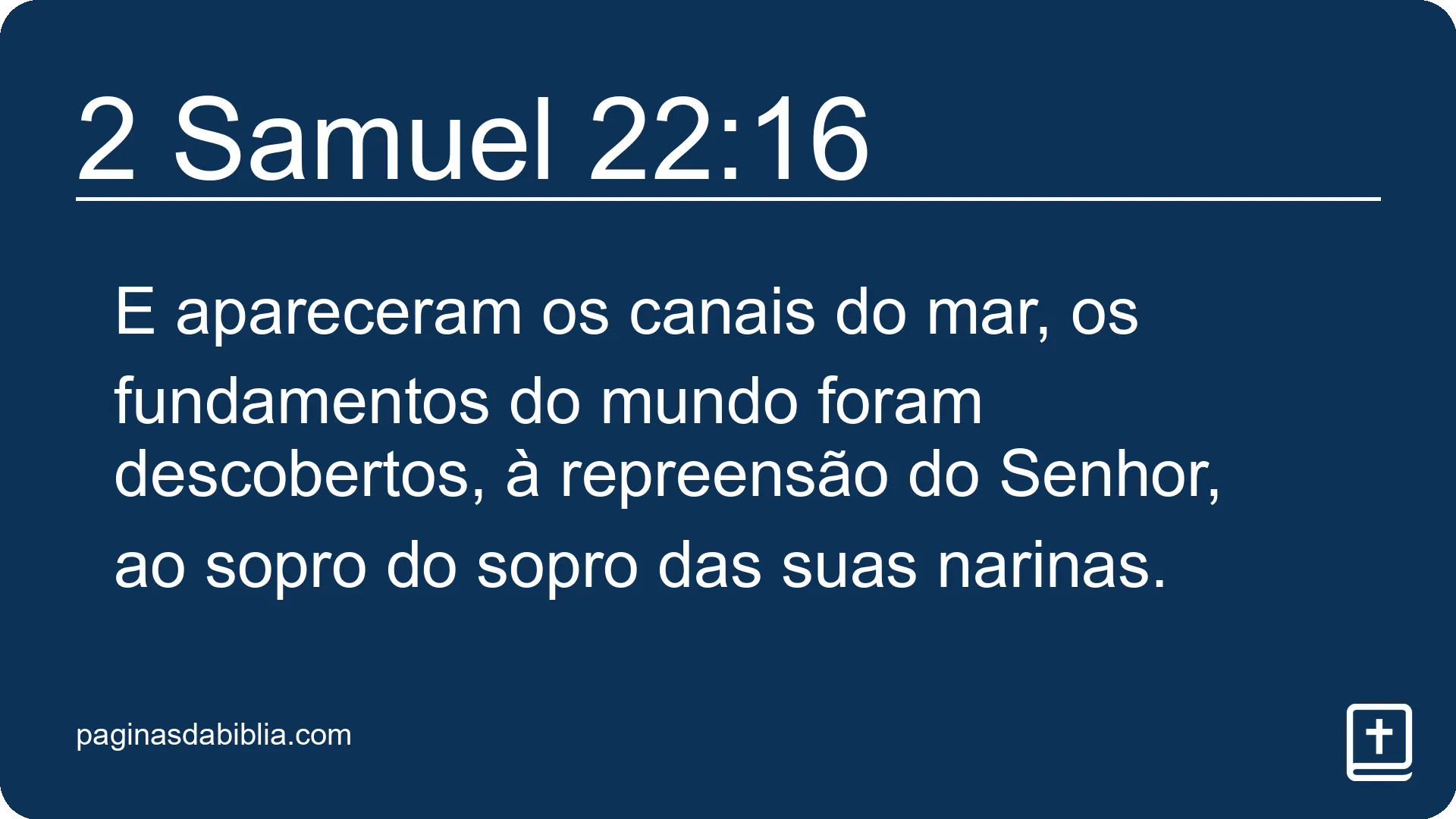 2 Samuel 22:16