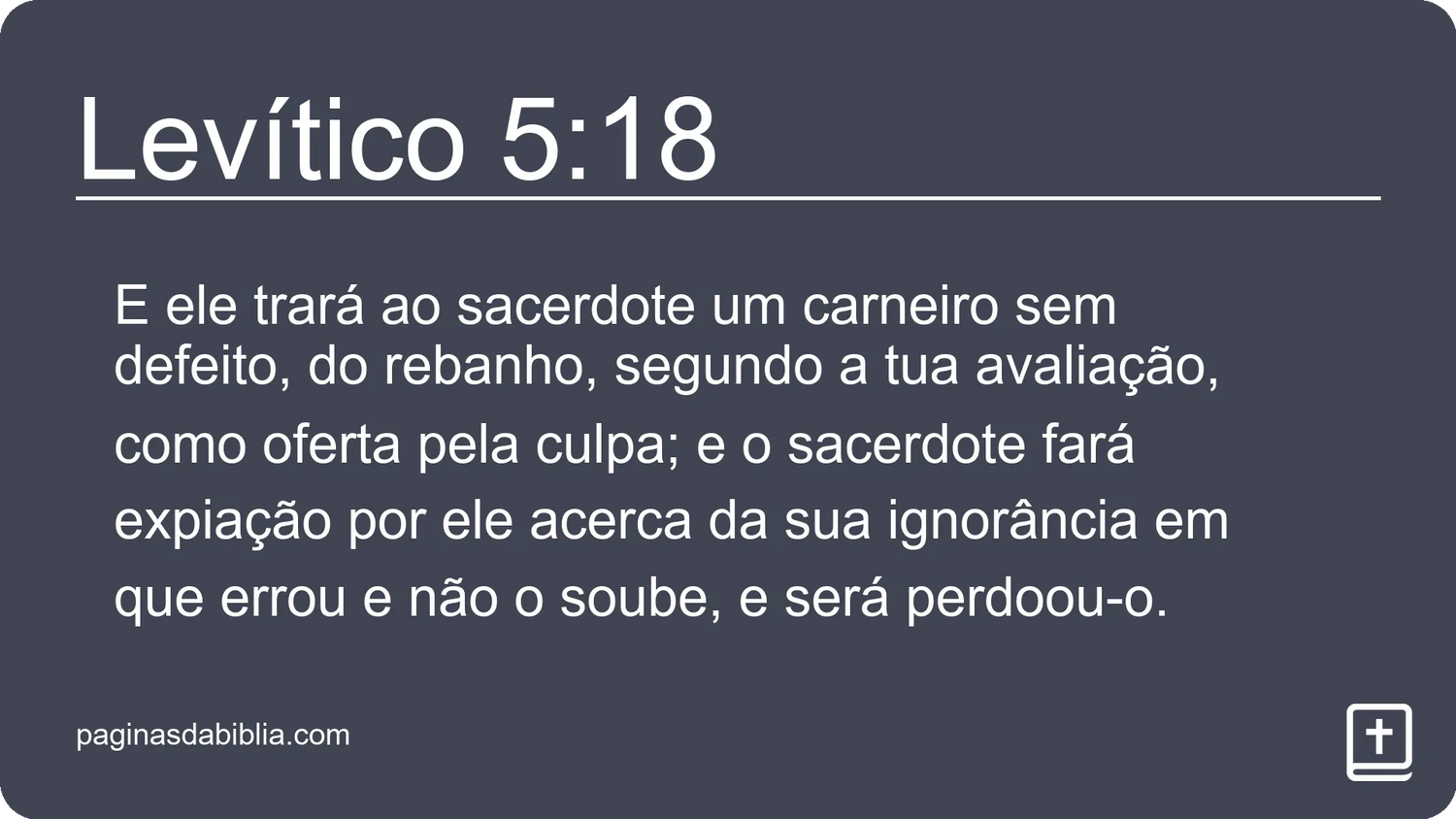 Levítico 5:18