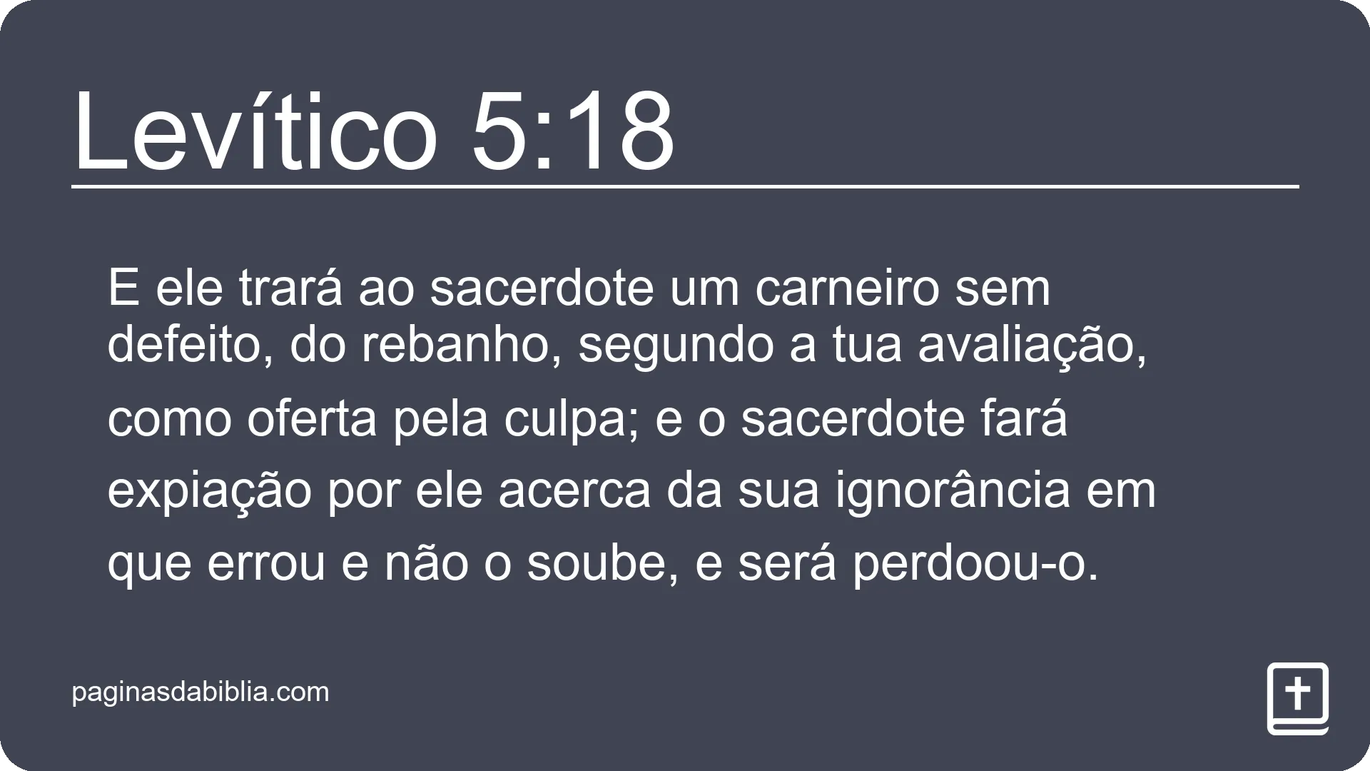 Levítico 5:18