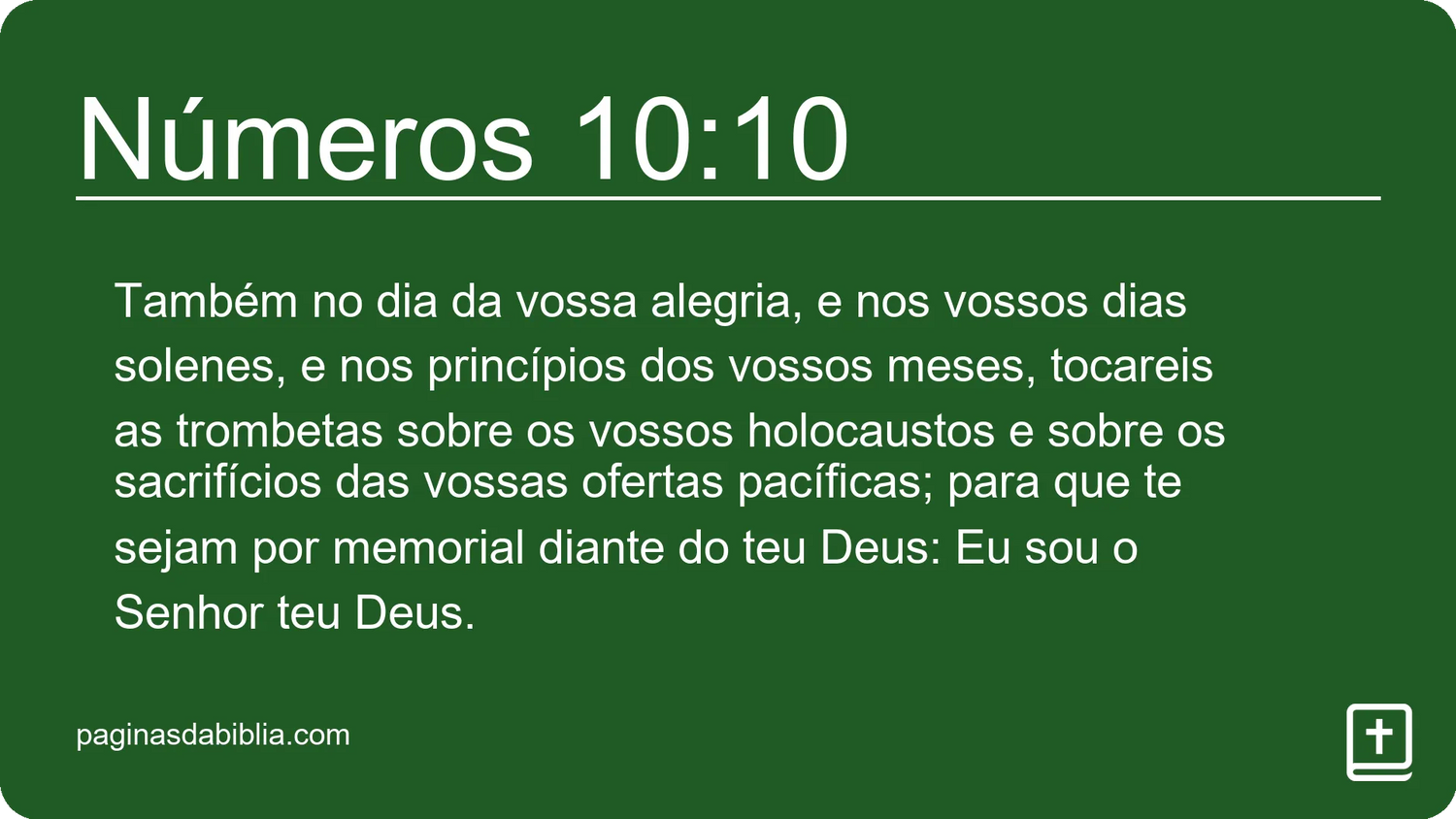 Números 10:10