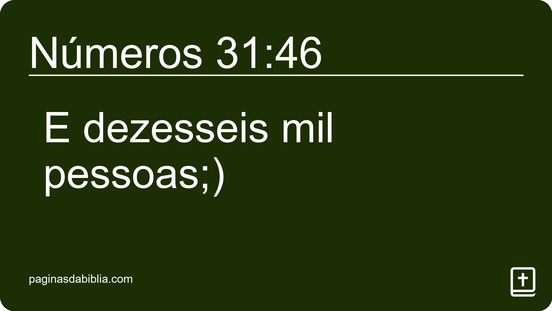 Números 31:46