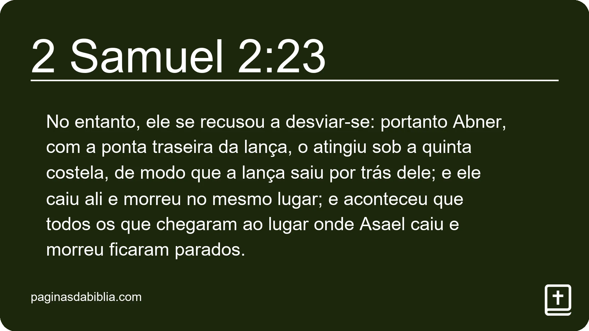 2 Samuel 2:23