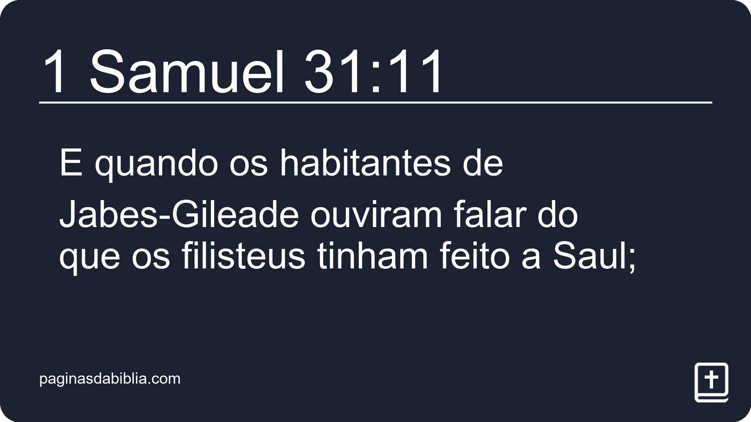 1 Samuel 31:11