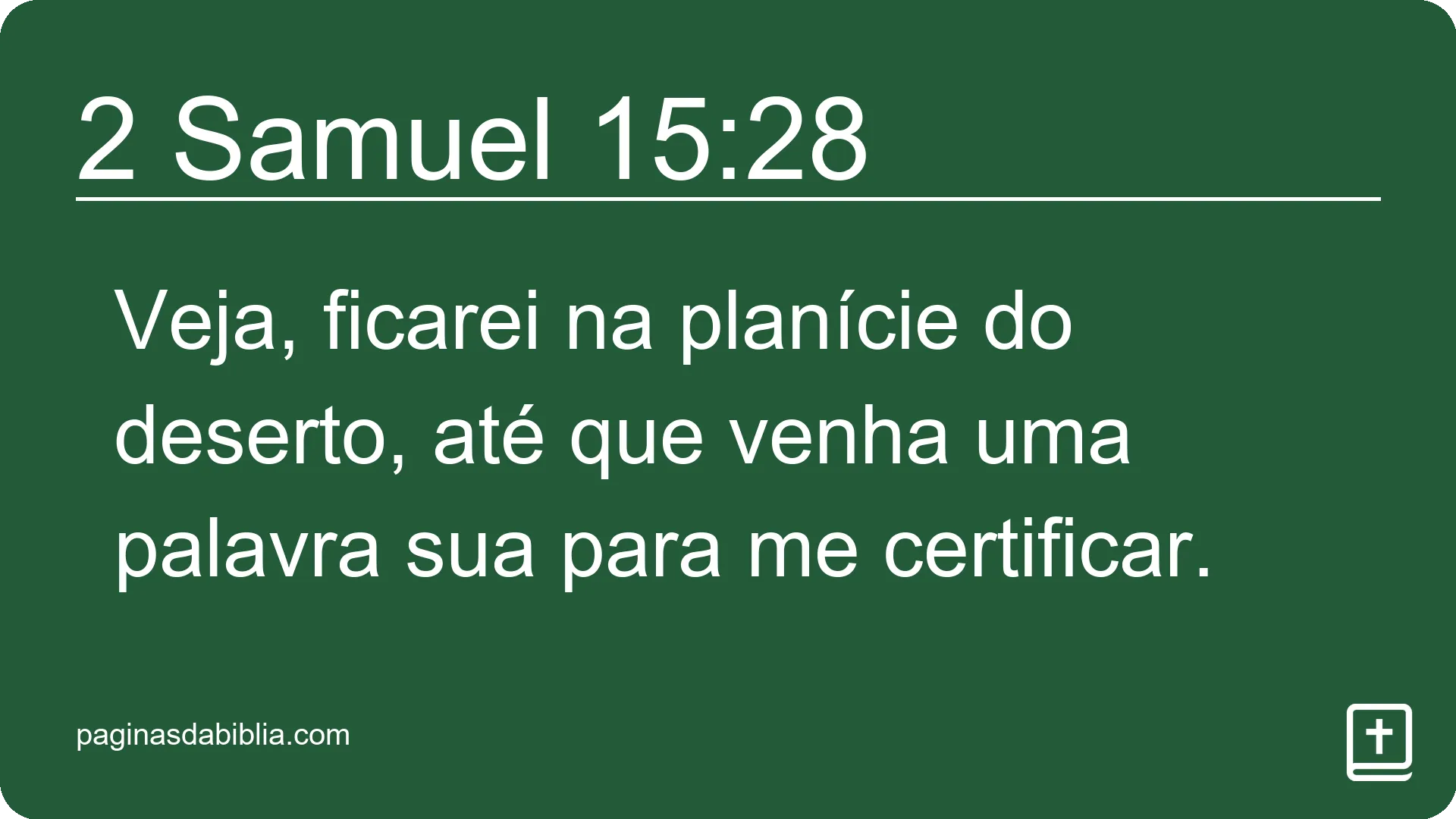 2 Samuel 15:28