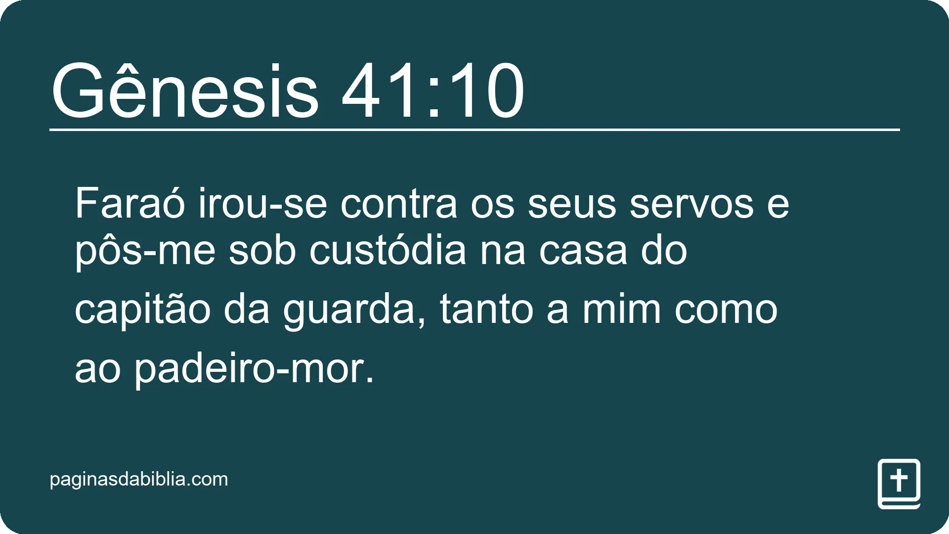 Gênesis 41:10