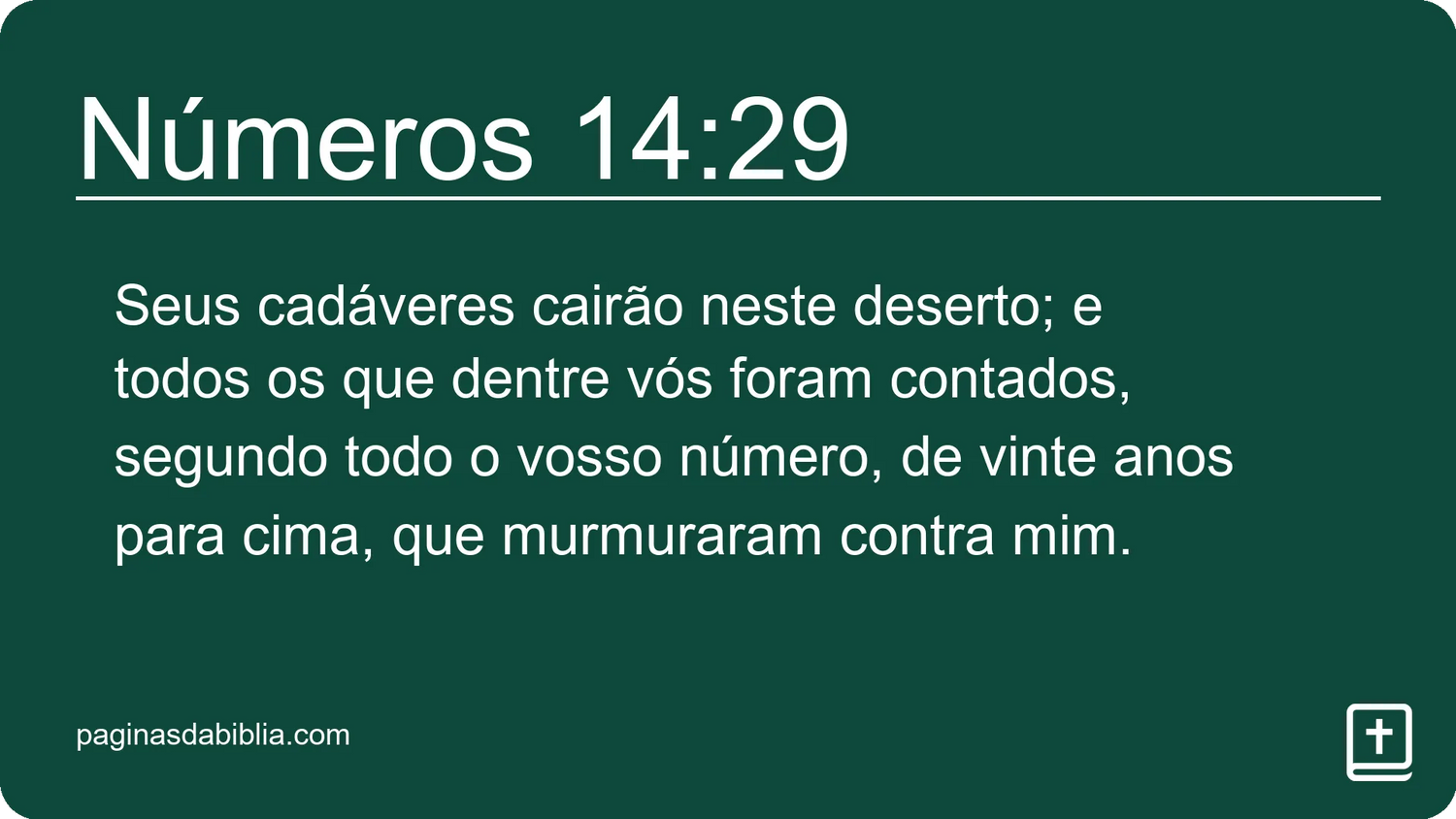 Números 14:29