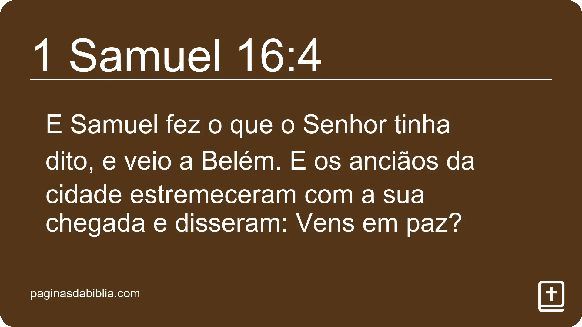 1 Samuel 16:4