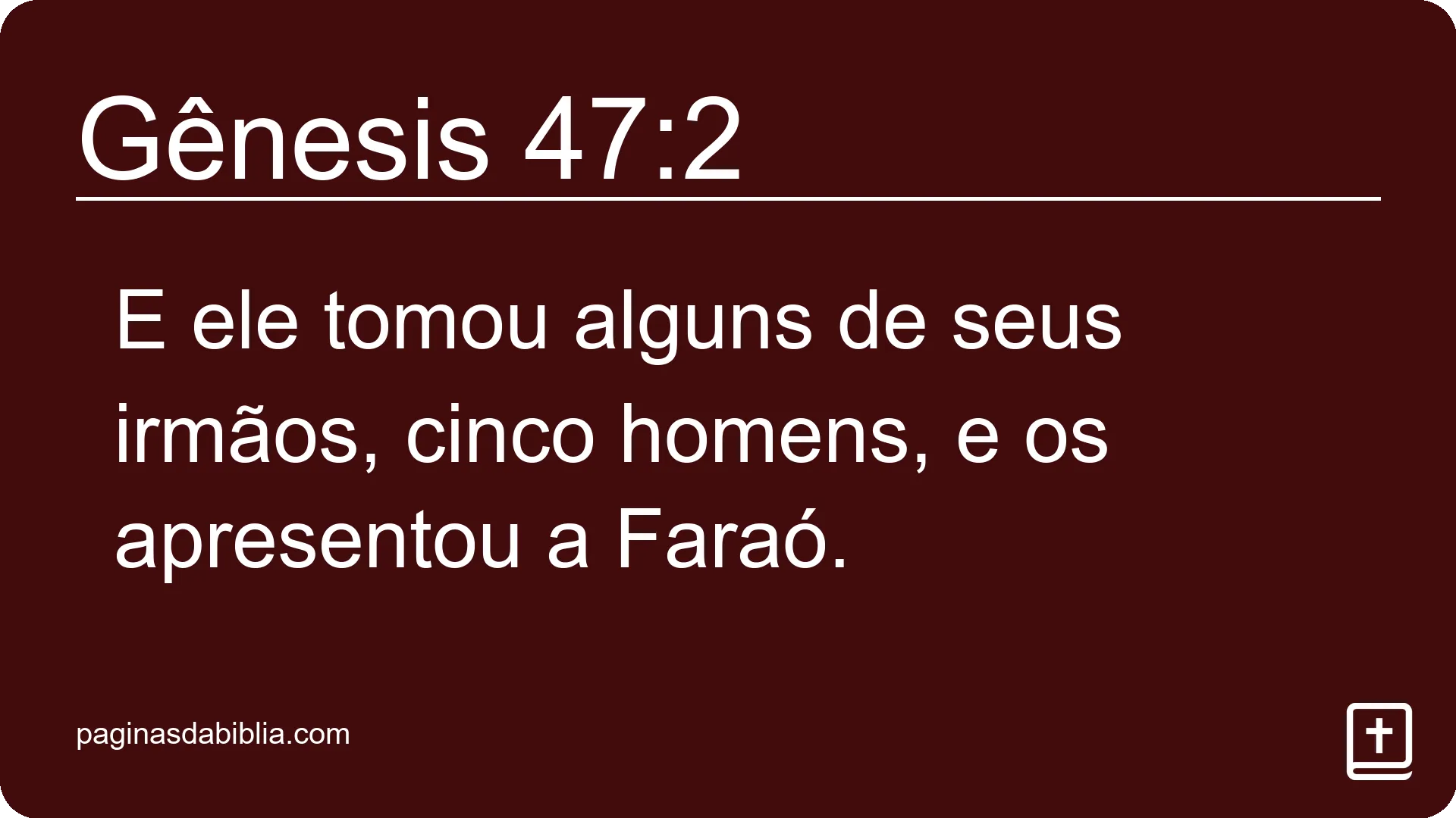 Gênesis 47:2